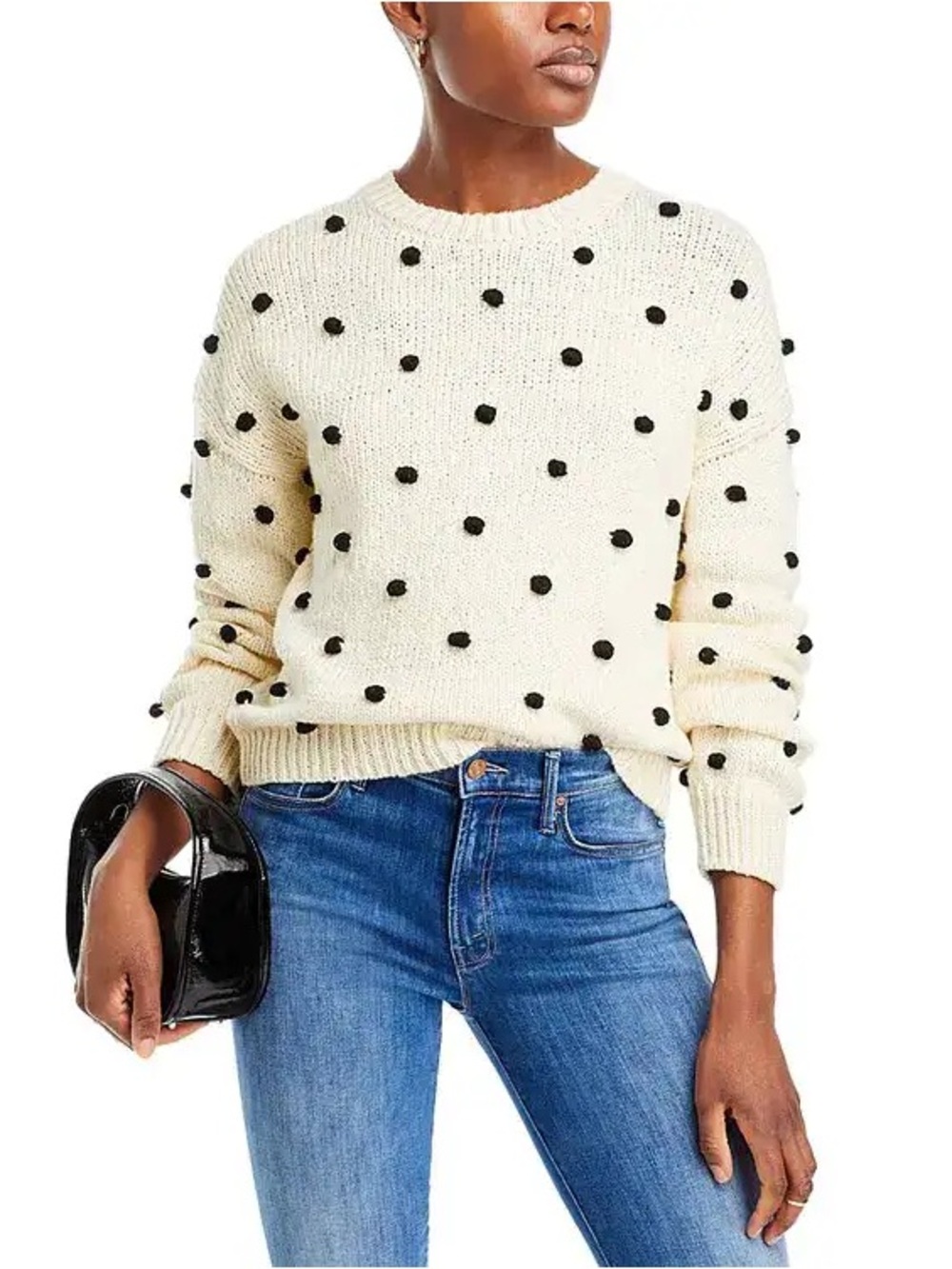 MOTHER Dot Your Eyes Sweater Jumper Size Large $375